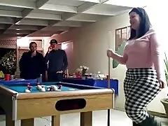 Massiivne pawg mängida piljardit!